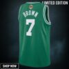 Boston Celtics Nike Icon Edition Nba Finals Patch Swingman Jersey - kelly Green - Jaylen Brown Youth