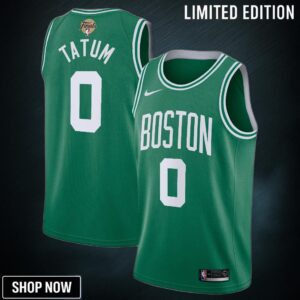 Boston Celtics Nike Icon Edition Nba Finals Patch Swingman Jersey - kelly Green - Jayson Tatum Youth