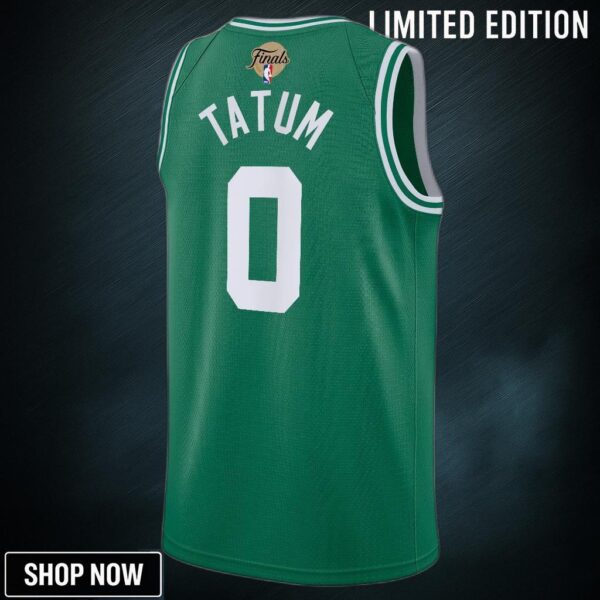 Boston Celtics Nike Icon Edition Nba Finals Patch Swingman Jersey - kelly Green - Jayson Tatum Youth