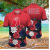 Boston Red Sox Bold Blossom Fade Hawaiian Shirt