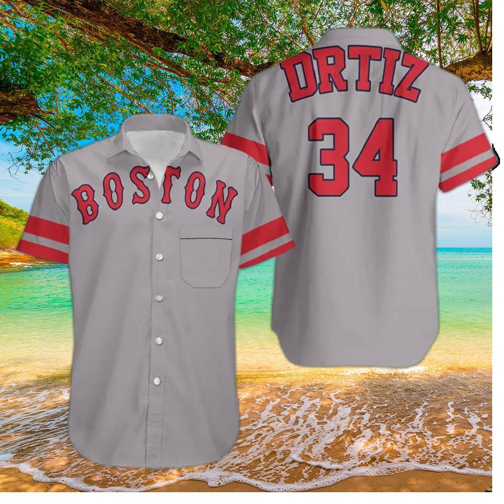 Boston Red Sox Classic Jersey Tribute Hawaiian Shirt