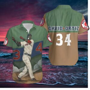 Boston Red Sox David Ortiz Legend Hawaiian Shirt