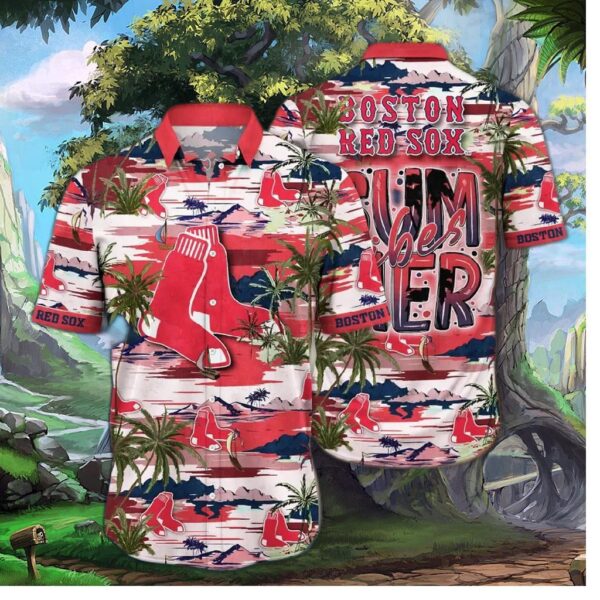 Boston Red Sox Endless Summer Beach Vibes Hawaiian Shirt