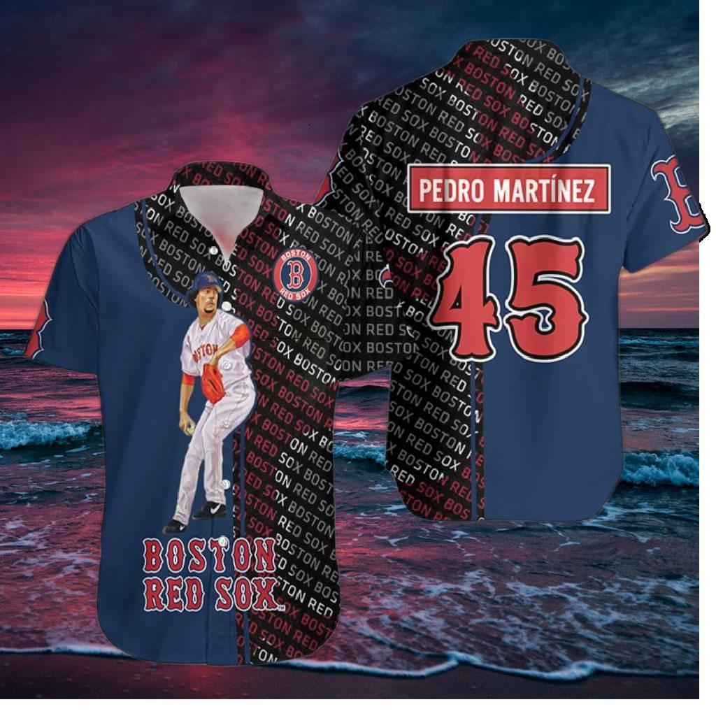 Boston Red Sox Pedro Martínez Legend Hawaiian Shirt