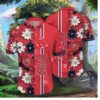 Boston Red Sox Vibrant Bloom Stripe Hawaiian Shirt