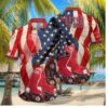 Boston Red Sox Vintage American Pride Hawaiian Shirt