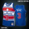 Bradley Beal 3 Washington Wizards Blue Hardwood Classics Jersey