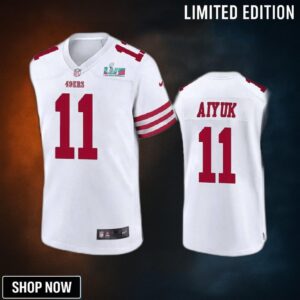 Brandon Aiyuk 11 San Francisco 49ers Super Bowl Lvii Men Game Jersey- White
