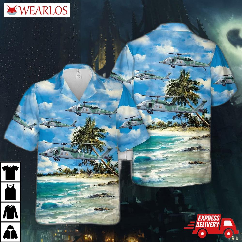 Brazilian Air Force Sikorsky Uh-60 Blackhawk Hawaiian Shirt