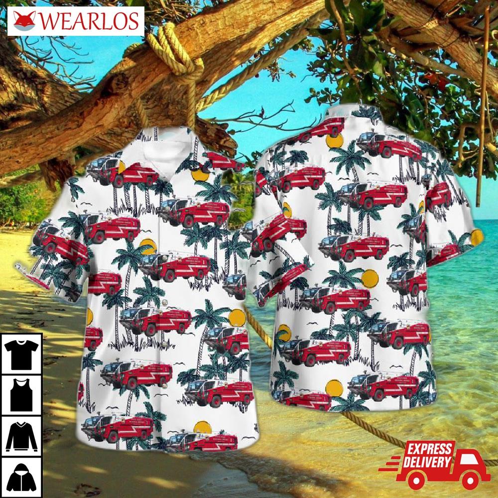 Brevard County, Florida, Space Coast Regional Airport Fire Department Hawaiian Shirt