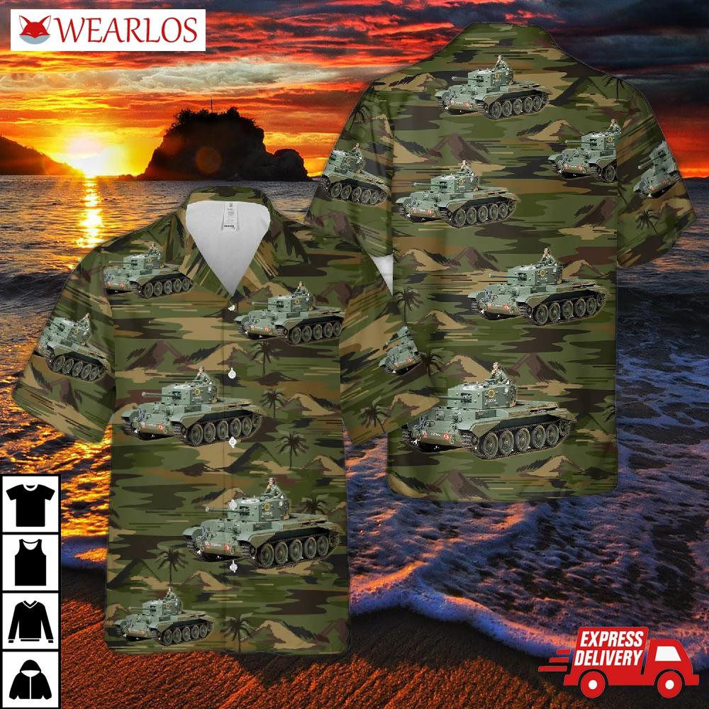 British Army Cromwell Mk. Iv Cruiser Tank Hawaiian Shirt