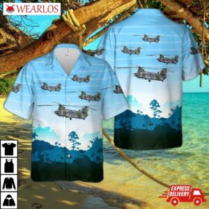 British Royal Air Force Ch-47 Hc1 Chinook "bravo November" Falklands 1982 Hawaiian Shirt