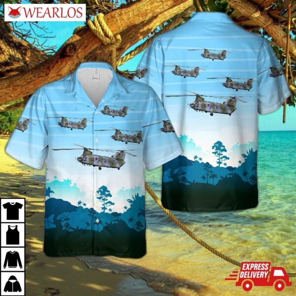 British Royal Air Force Ch-47 Hc1 Chinook "bravo November" Falklands 1982 Hawaiian Shirt