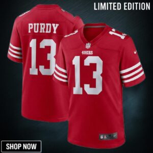 Brock Purdy 13 San Francisco 49ers Game Player Jersey - Scarlet