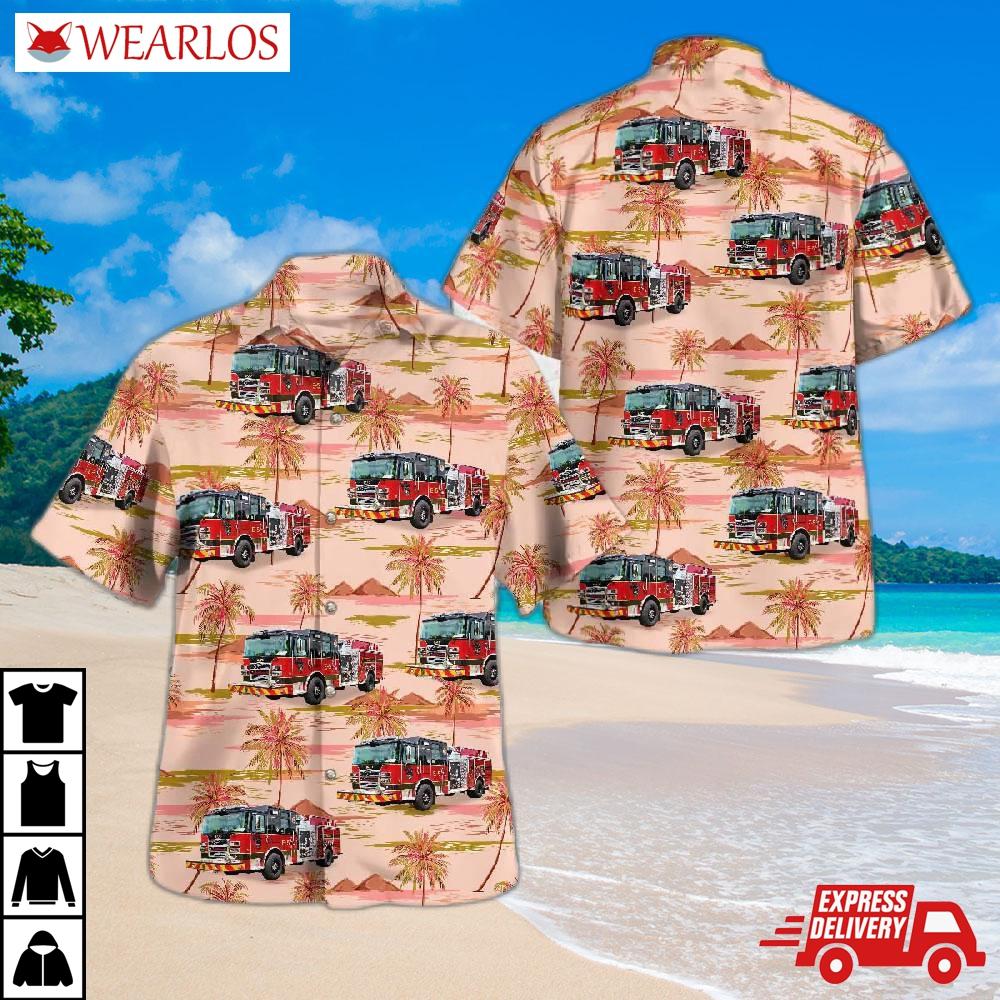 Broken Arrow, Oklahoma Fire Department New Engine 5 Hawaiian Shirt