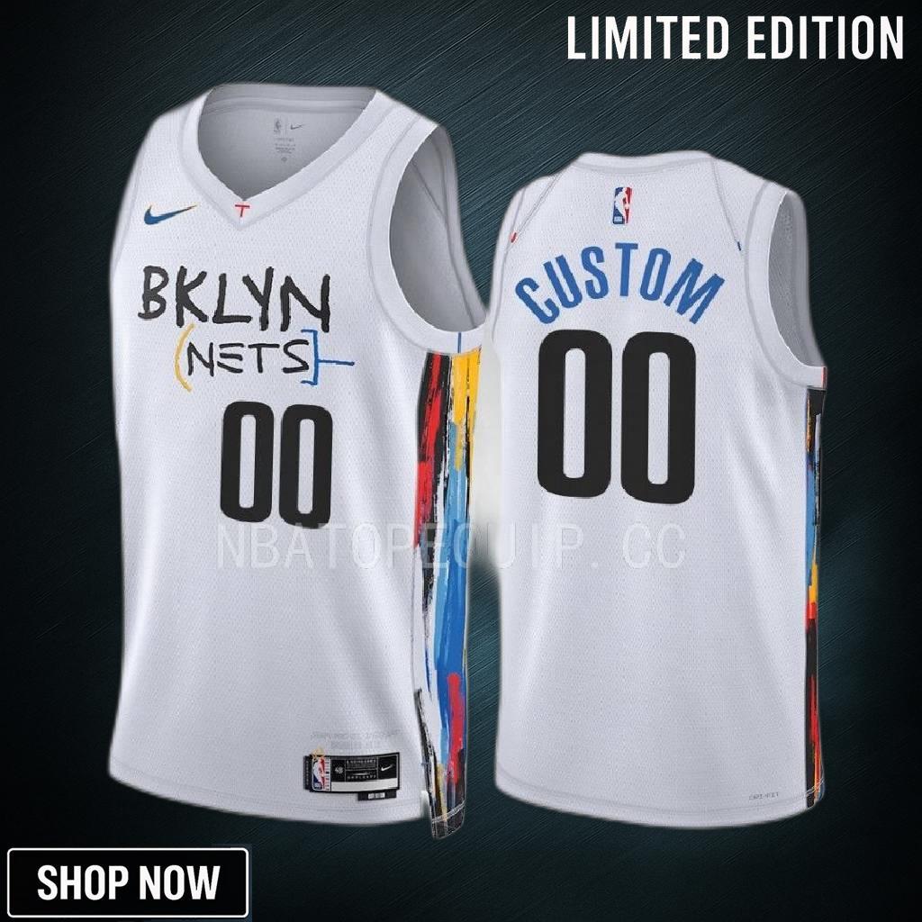 Brooklyn Nets Custom 00 -23 City Edition White Jersey Swingman