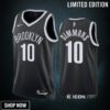 Brooklyn Nets Icon Edition Ben Simmons 10 Black Jersey -23 Swingman