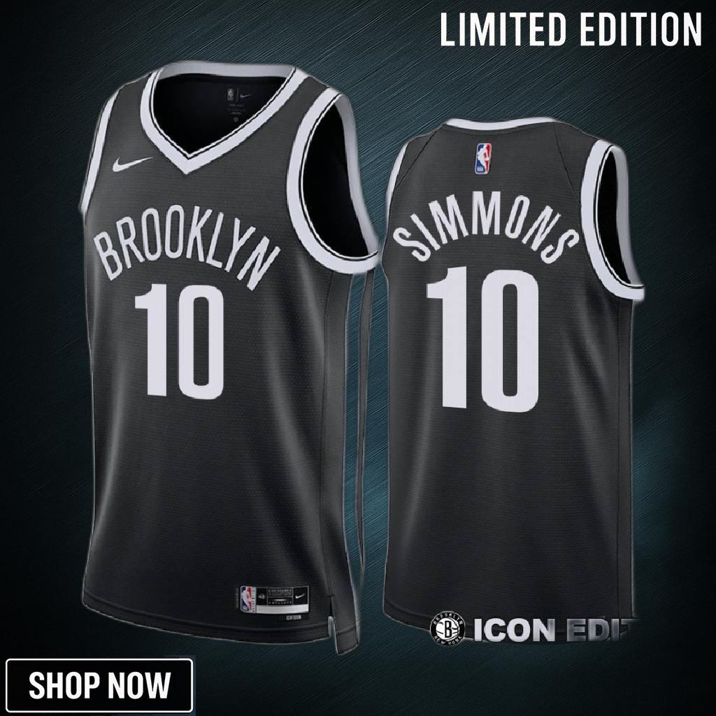 Brooklyn Nets Icon Edition Ben Simmons 10 Black Jersey -23 Swingman
