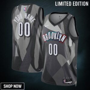 Brooklyn Nets Nike City Edition Swingman Jersey - Custom Unisex