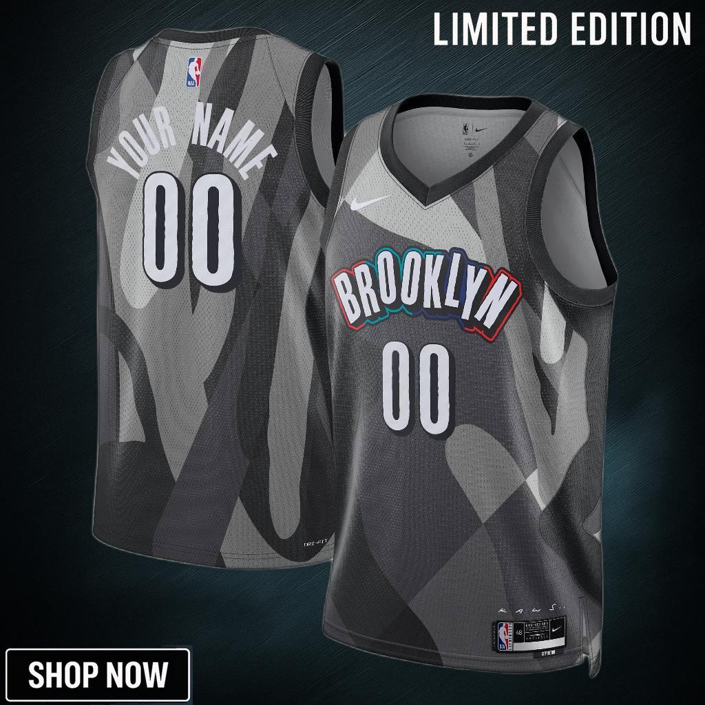 Brooklyn Nets Nike City Edition Swingman Jersey - Custom Unisex