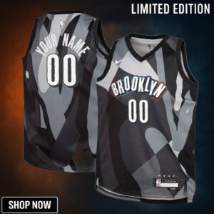 Brooklyn Nets Nike City Edition Swingman Jersey - Custom Youth