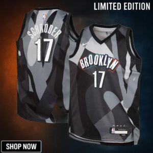 Brooklyn Nets Nike City Edition Swingman Jersey - Silver Dennis Schroder Youth