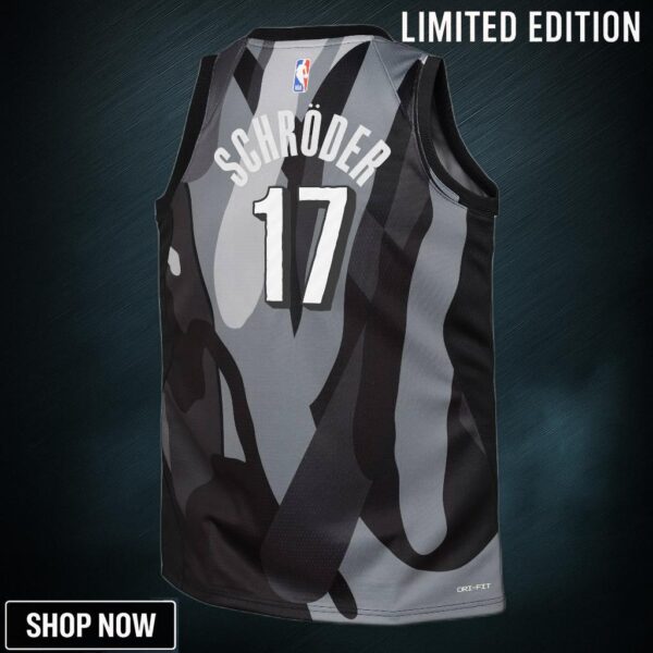 Brooklyn Nets Nike City Edition Swingman Jersey - Silver Dennis Schroder Youth