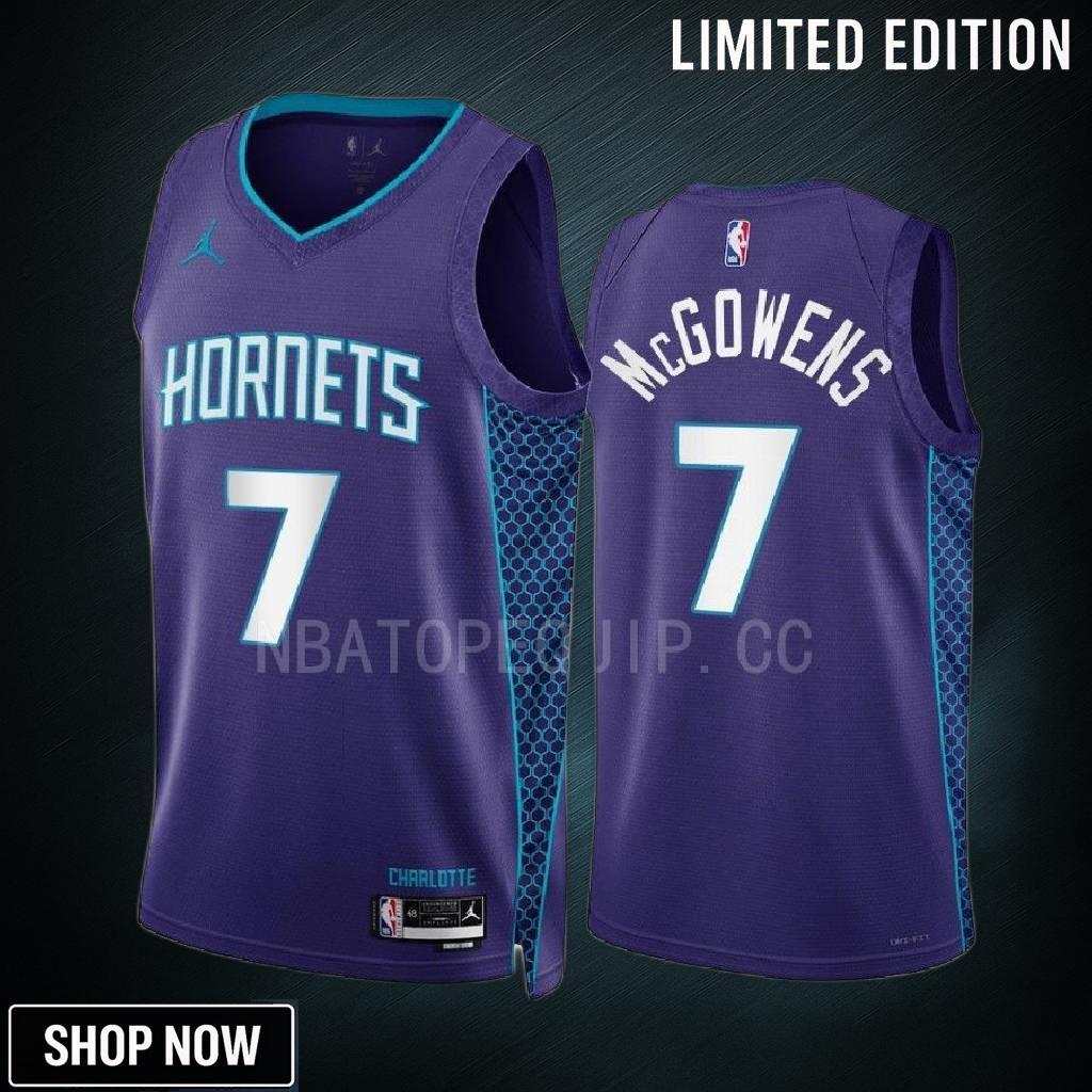 Bryce Mcgowens 7 -23 Charlotte Hornets Purple Statement Edition Men Jersey Swingman