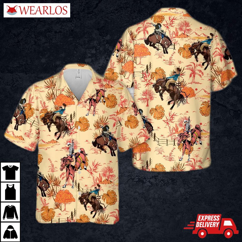 Bucking Horse Hawaiian Shirt