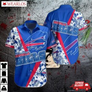 Buffalo Bills Bold Stripes Hawaiian Shirt