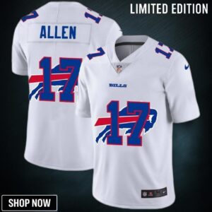 Buffalo Bills Josh Allen #17 Nfl 2025 White Jersey