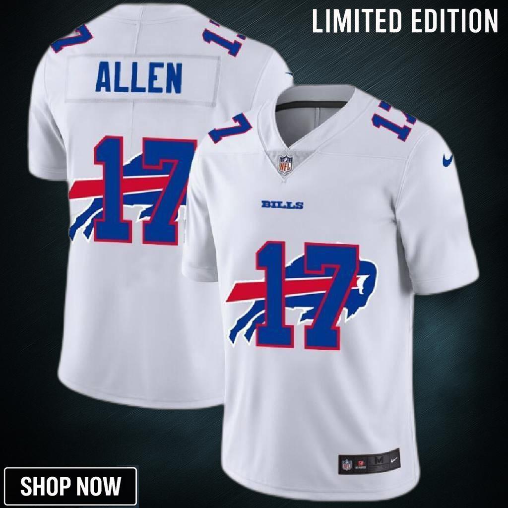 Buffalo Bills Josh Allen #17 Nfl 2025 White Jersey