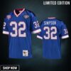 Buffalo Bills O. J. Simpson Royal Vintage Replica Retired Player Jersey - Men
