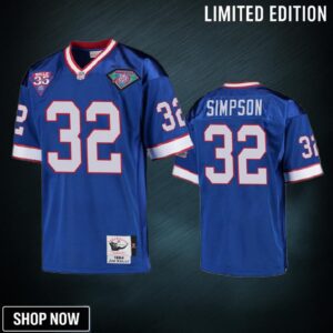 Buffalo Bills O. J. Simpson Royal Vintage Replica Retired Player Jersey - Men