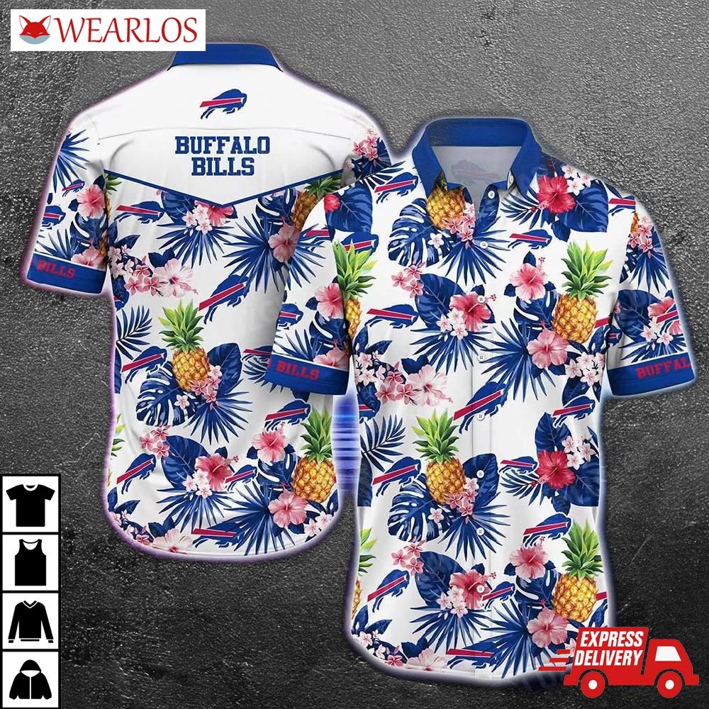 Buffalo Bills Tropical Pineapple Hawaiian Shirt