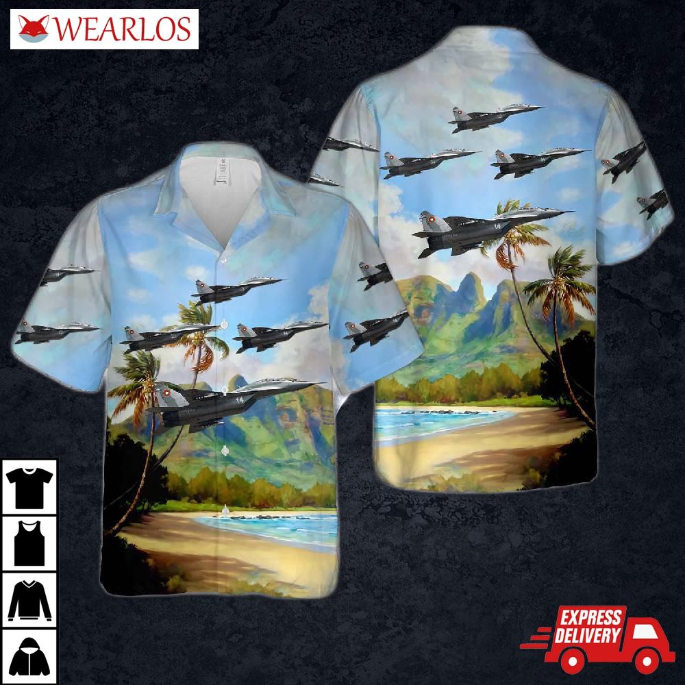 Bulgarian Air Force Mikoyan-gurevich Mig-29ub Fulcrum B Hawaiian Shirt