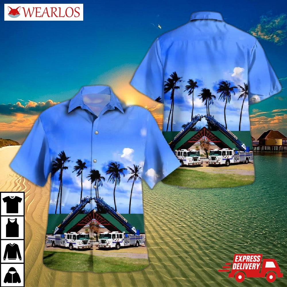 Bullhead City, Arizona, City Fire Department Station 2 Hawaiian Shirt