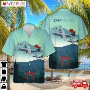 C-130 Us Air Force 374th Airlift Wing Hawaiian Shirt
