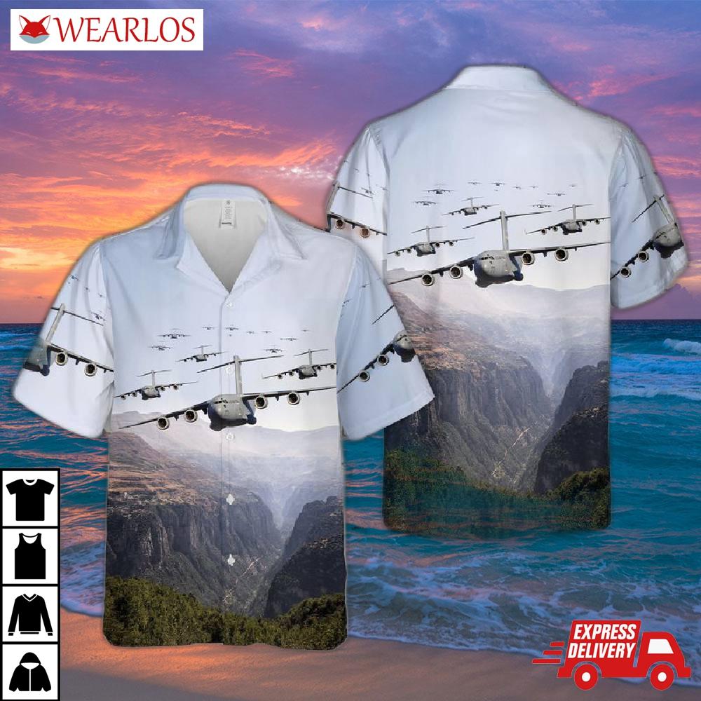 C-17 Globemaster 3D Mississippi Air National Guard Hawaiian Shirt