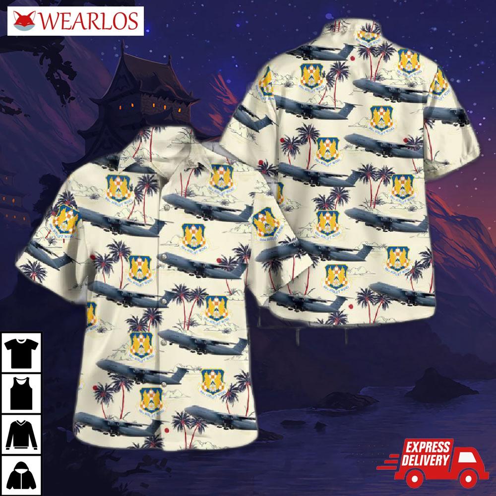 C-5a Galaxy 105th Airlift Wing New York Air National Guard Hawaiian Shirt
