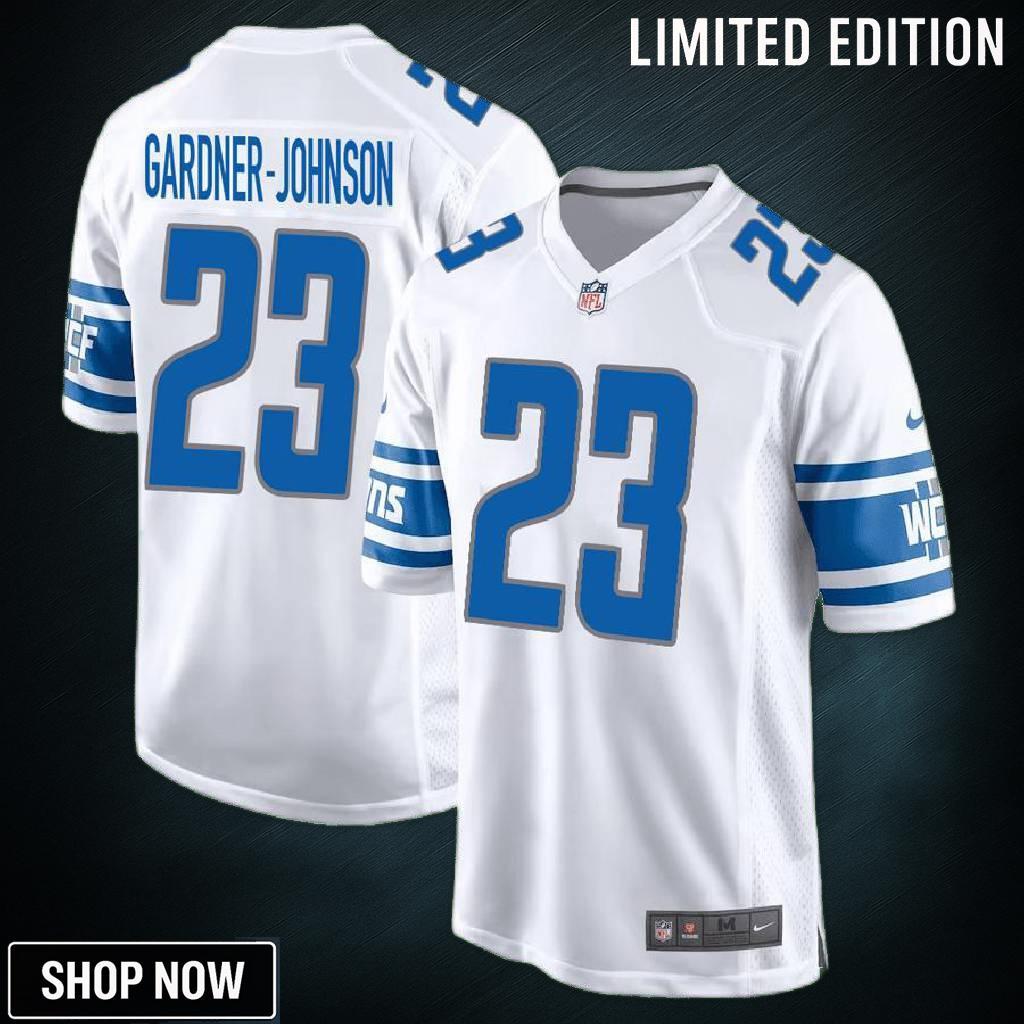 C.j. Gardner-johnson 23 Detroit Lions Game Men Jersey - White