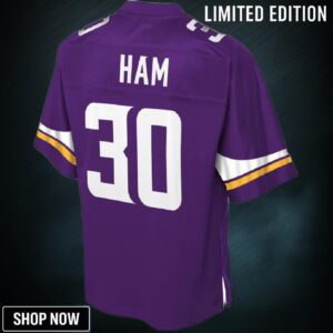 C.j. Ham Minnesota Vikings Nfl Pro Line Team Color Player Jersey - Purple