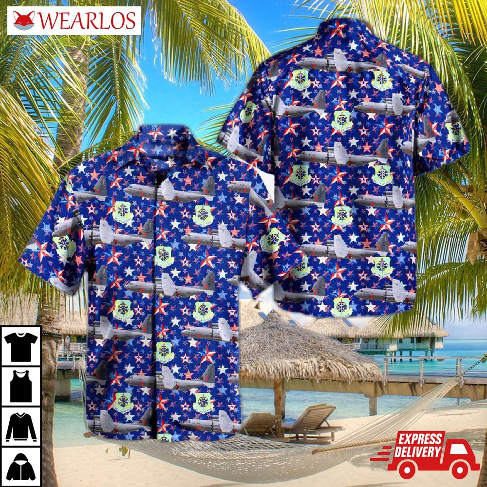 California Air National Guard 146th Airlift Wing Lockheed Martin C-130j-30 Hercules Hawaiian Shirt