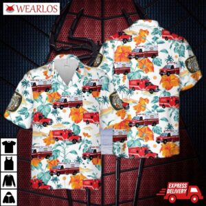 California Sacramento Fire Department Ems Hawaiian Shirt