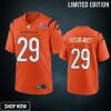 Cam Taylor Britt 29 Cincinnati Bengals Super Bowl Lvii Men Game Jersey- Orange