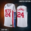 Cam Thomas 24 -23 Brooklyn Nets White Classic Edition Men Jersey Swingman