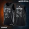 Cam Thomas 24 Brooklyn Nets Black -23 Statement Edition Men Jersey Swingman