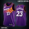 Cameron Johnson -23 Phoenix Suns Purple 23 Classic Edition Jersey - Men