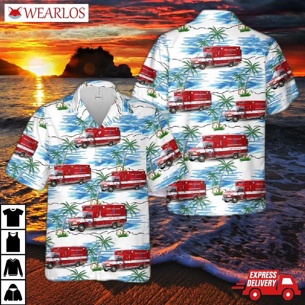 Canada Ferndale Tabor Volunteer Fire Department Hawaiian Shirt