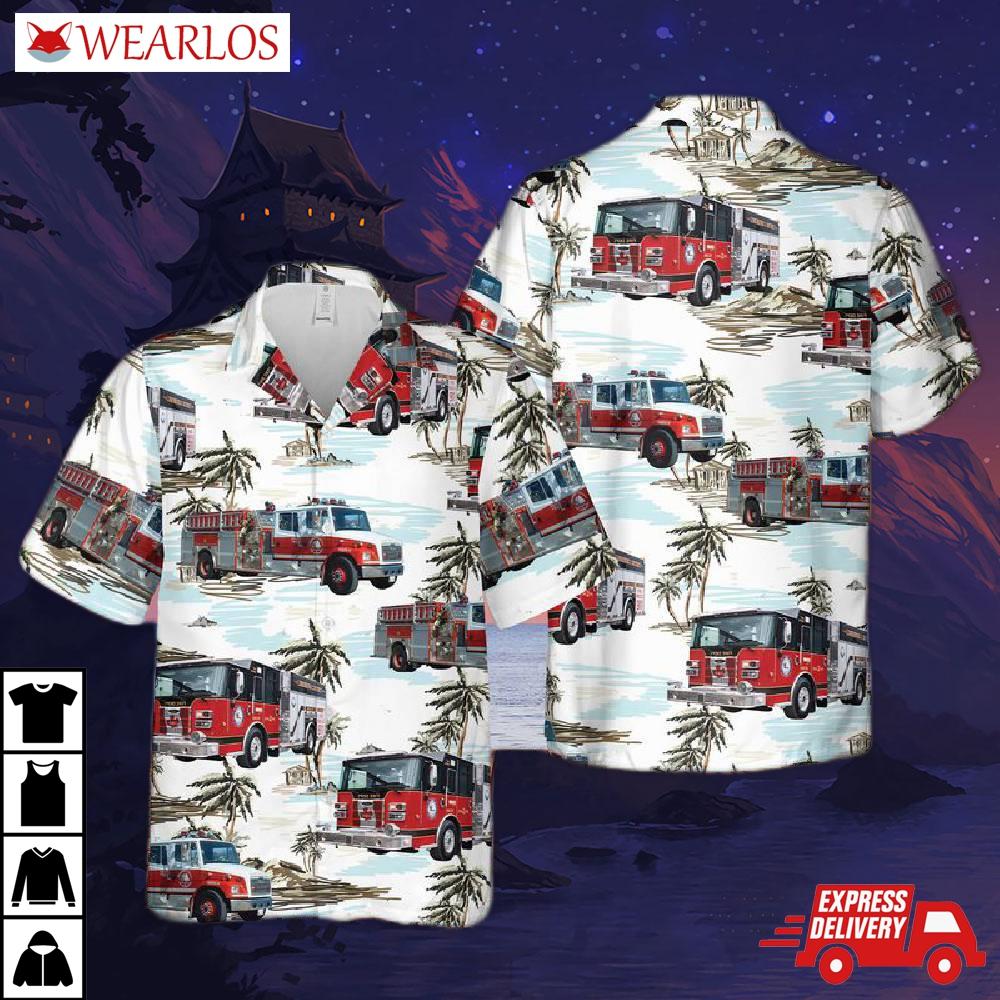 Canada Lunenburg And District Fire Department Hawaiian Shirt